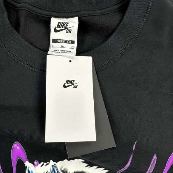 Nike SB Sweatshirt Mens Extra Large Horse Graphic Loose Fit HQ3035-010 - Picture 5 of 10